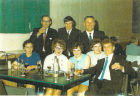 Back L-R: John Cruickshank, ??, John Burnett. Front Molly Cruickshank, Agnes Skinner, Nora Sangster, Babs Burnett and George Skinner