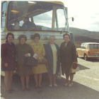 Irene Burnett, Meg Kelman, Mary Burnett, Ina Wallace and Peggy Johnston