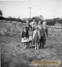 Back L-R Alison Shewan, Kathleen Davies, Irene Burnett.<br />Boy and girl in front row Ingrid and Michael Barclay. <br />Emigrated to Canada in the early 1960s