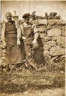 Tinny Milne and John Massie at the rear of the garden looking on to School Street