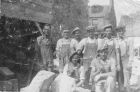 Back L-R: Peter Gall, Jimmy Kelman, Robbie Wood, Donald Taylor, 2 from Peterhead.<br />Front : Andrew Michie and Douglas Smith.