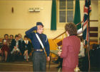 Richard Grant receiving an award.